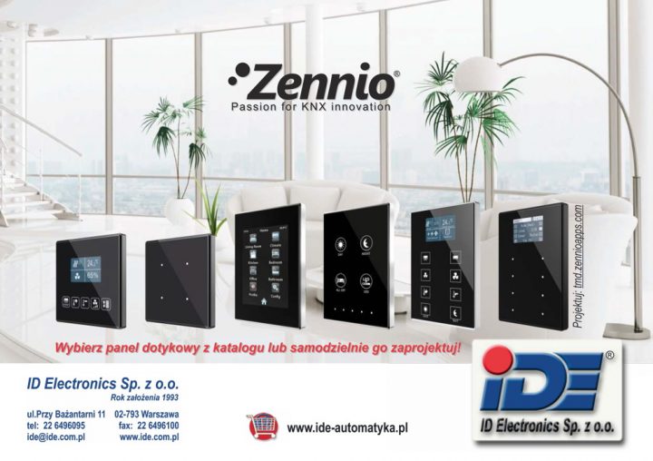 Panele LCD Zennio KNX w ID Electronics (IDE)
